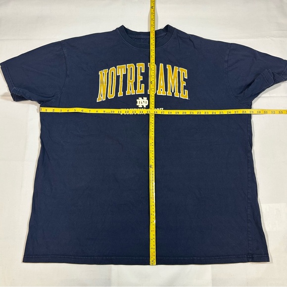 Champion Men’s 3XLT Notre Dame Crewneck T Shirt S/S Tee NCAA Football Blue EUC - Picture 3 of 5